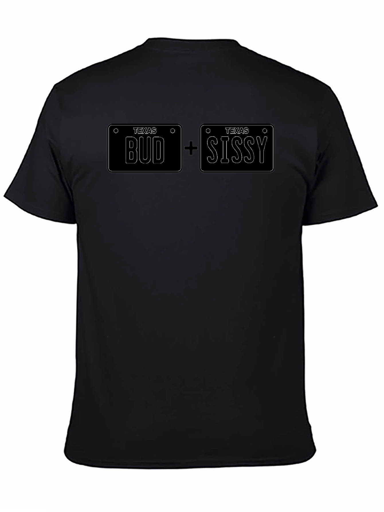 Texas Bud + Sissy License Plate T-Shirt