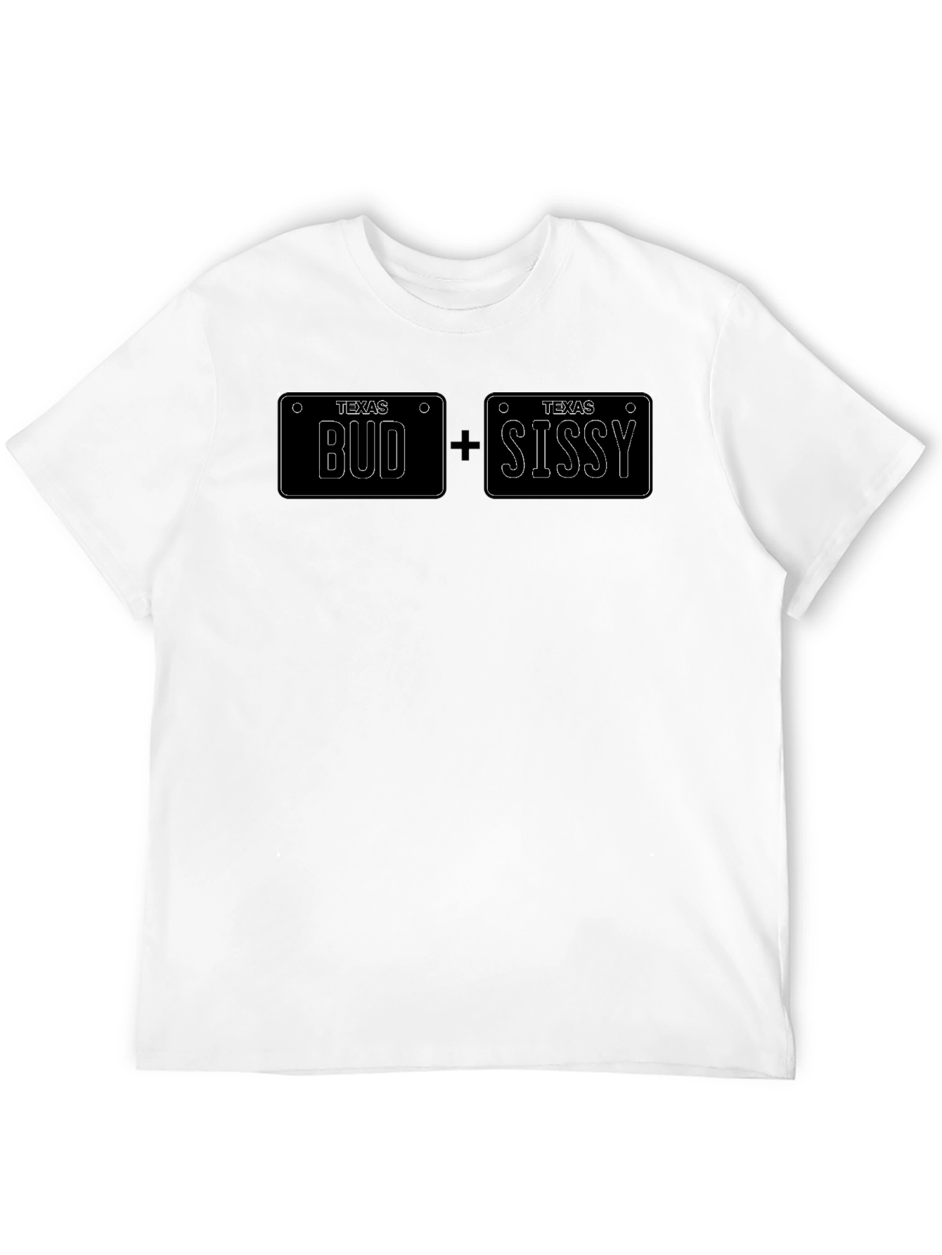 Texas Bud + Sissy License Plate T-Shirt
