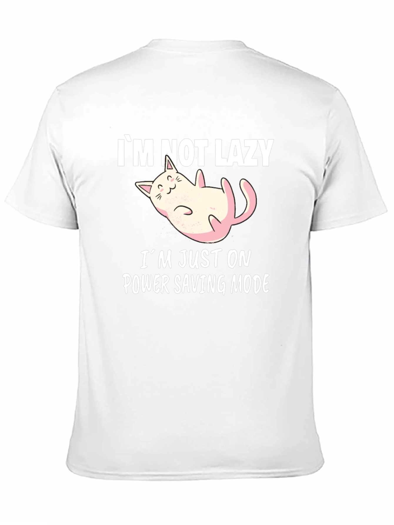Funny Cat Power Saving Mode Graphic Tee
