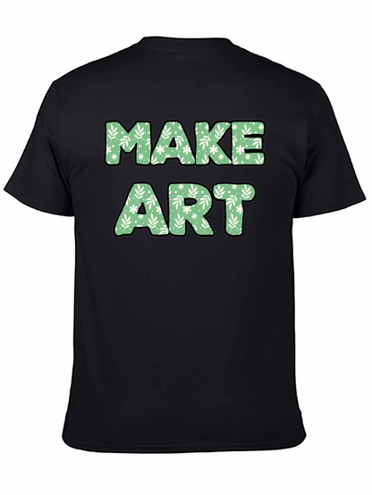 Make Art Floral Tee - Creative Expression T-Shirt