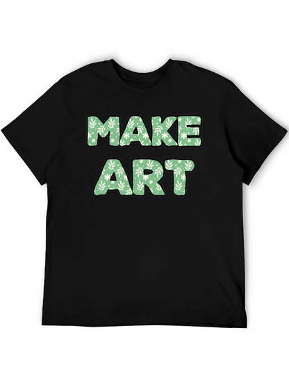 Make Art Floral Tee - Creative Expression T-Shirt