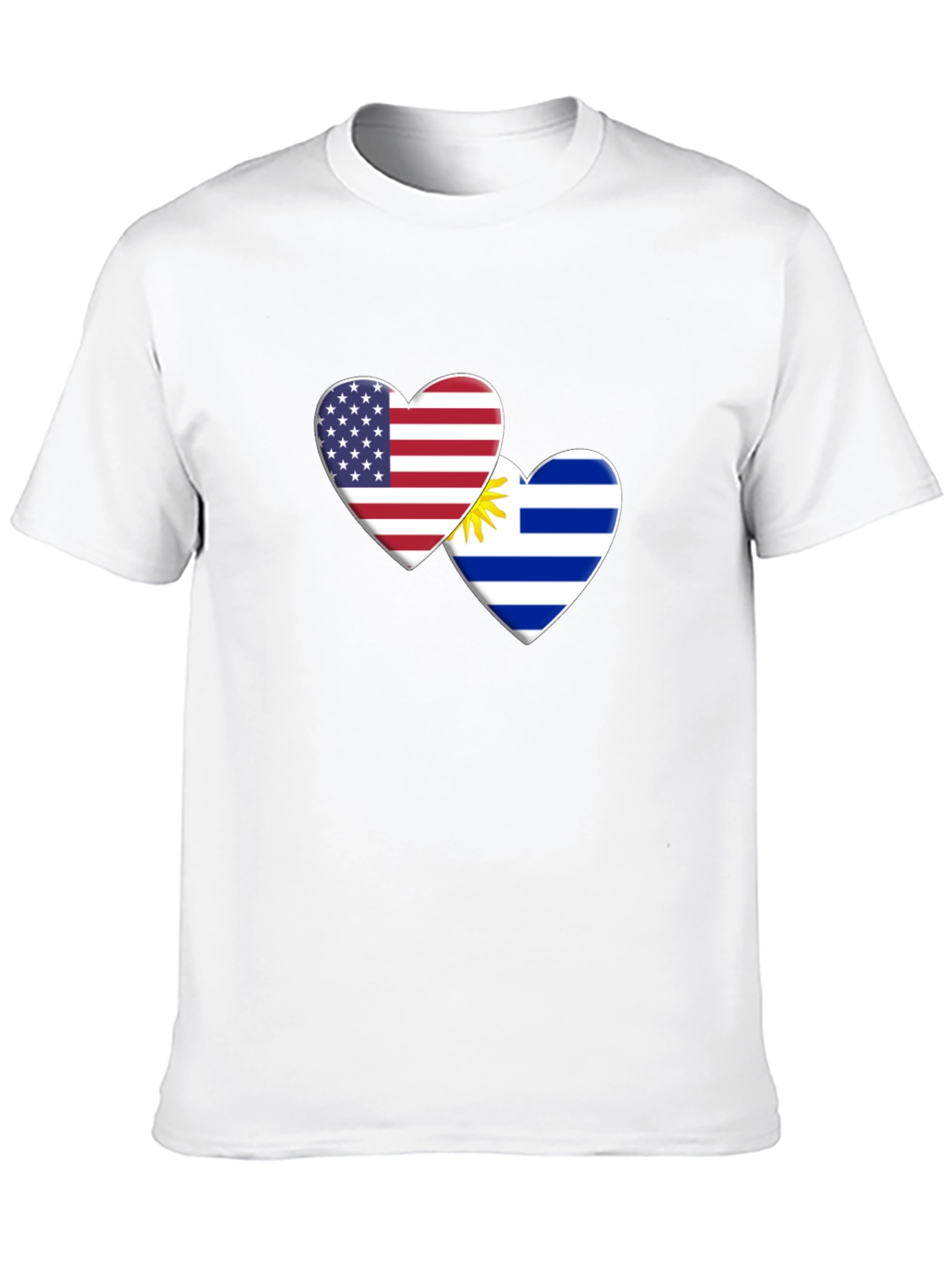 USA Uruguay Love Heart T-Shirt