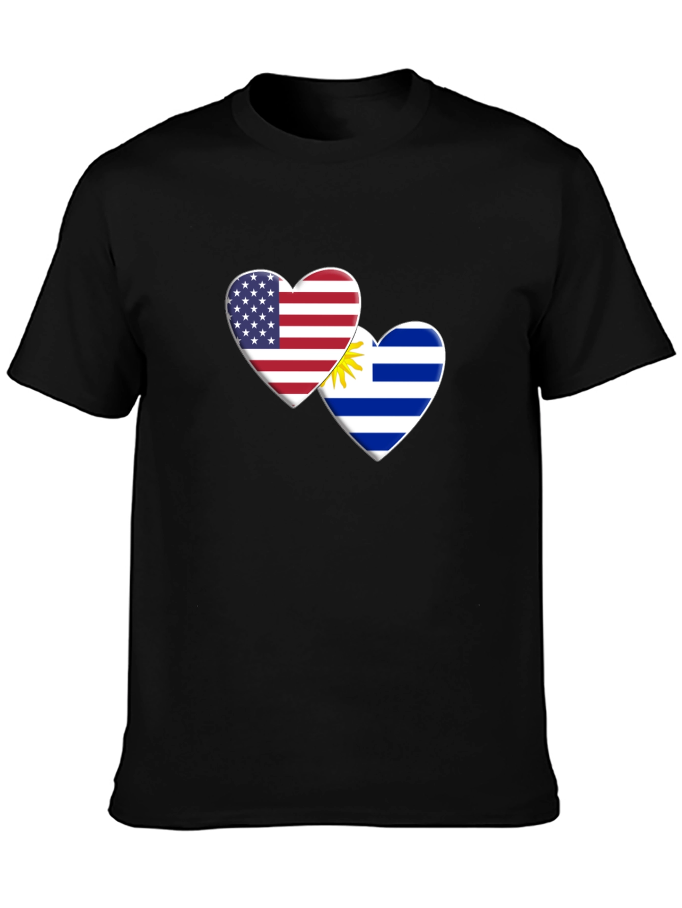 USA Uruguay Love Heart T-Shirt