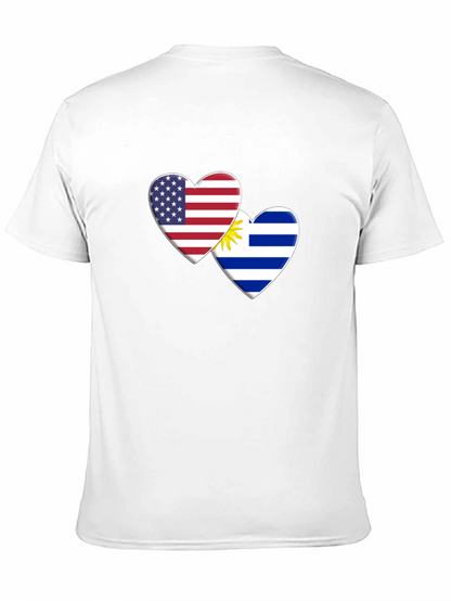 USA Uruguay Love Heart T-Shirt