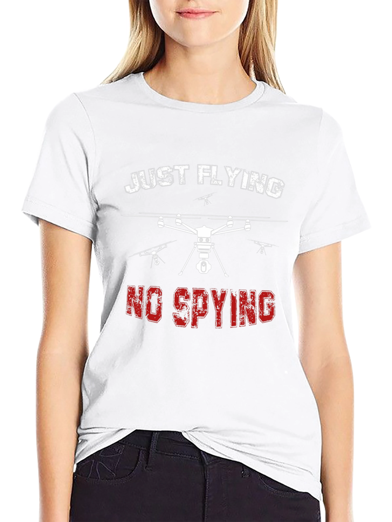 Just Flying No Spying Graphic Tee