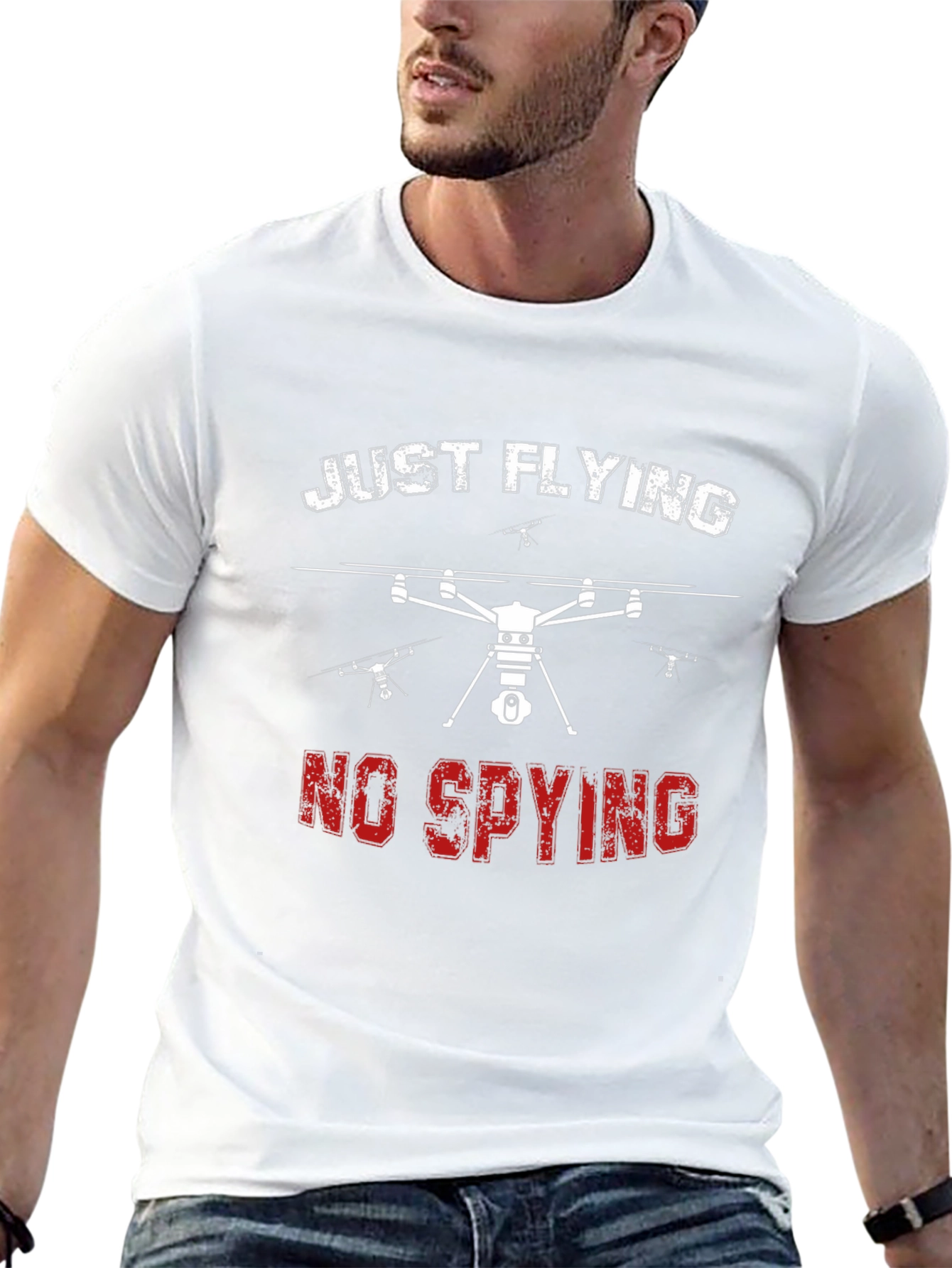 Just Flying No Spying Graphic Tee