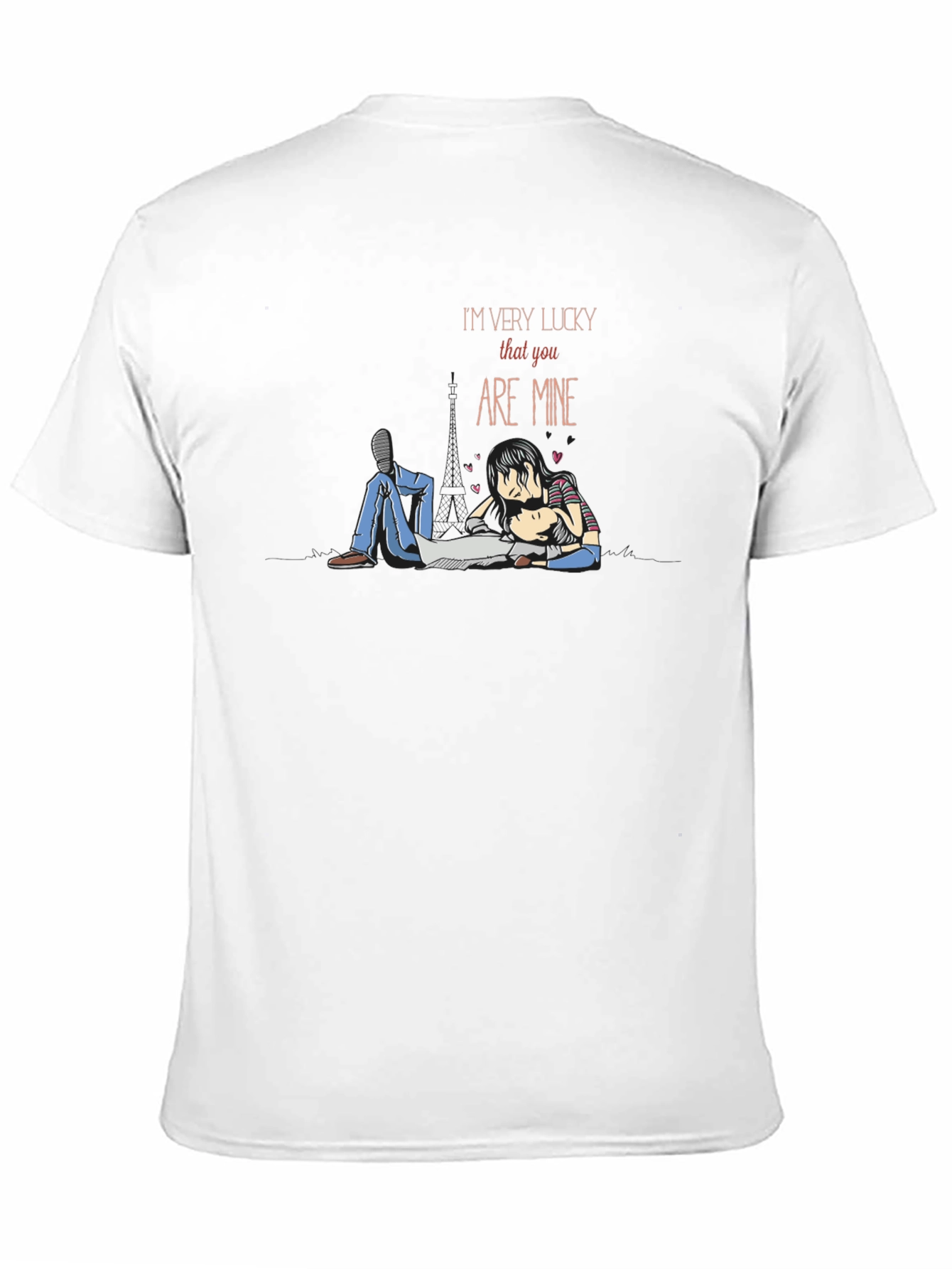 Lucky in Love Graphic Tee - Romantic Couple T-Shirt