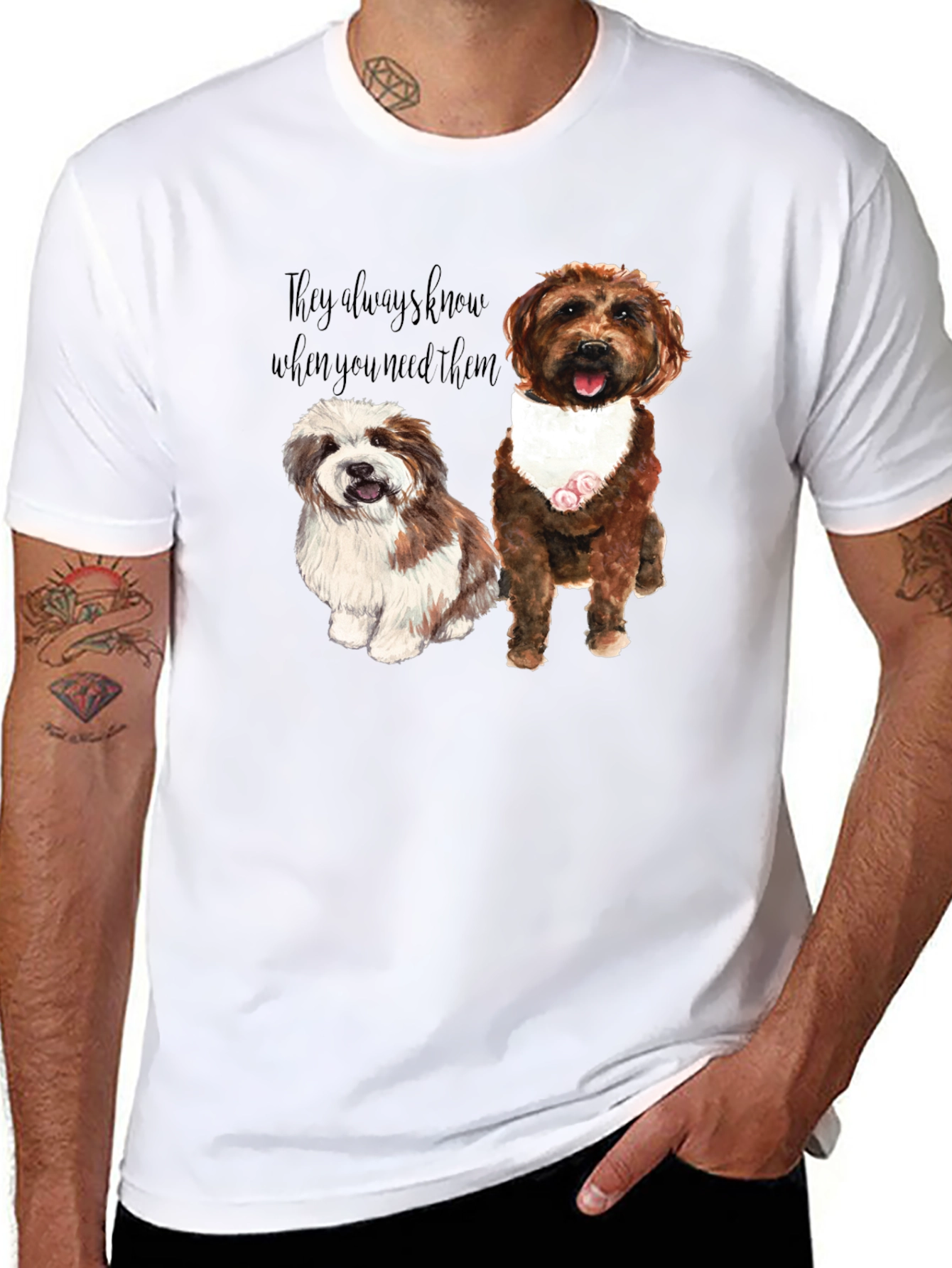 Dog Lover Graphic Tee - They Always Know