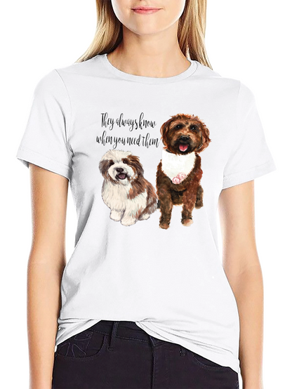 Dog Lover Graphic Tee - They Always Know