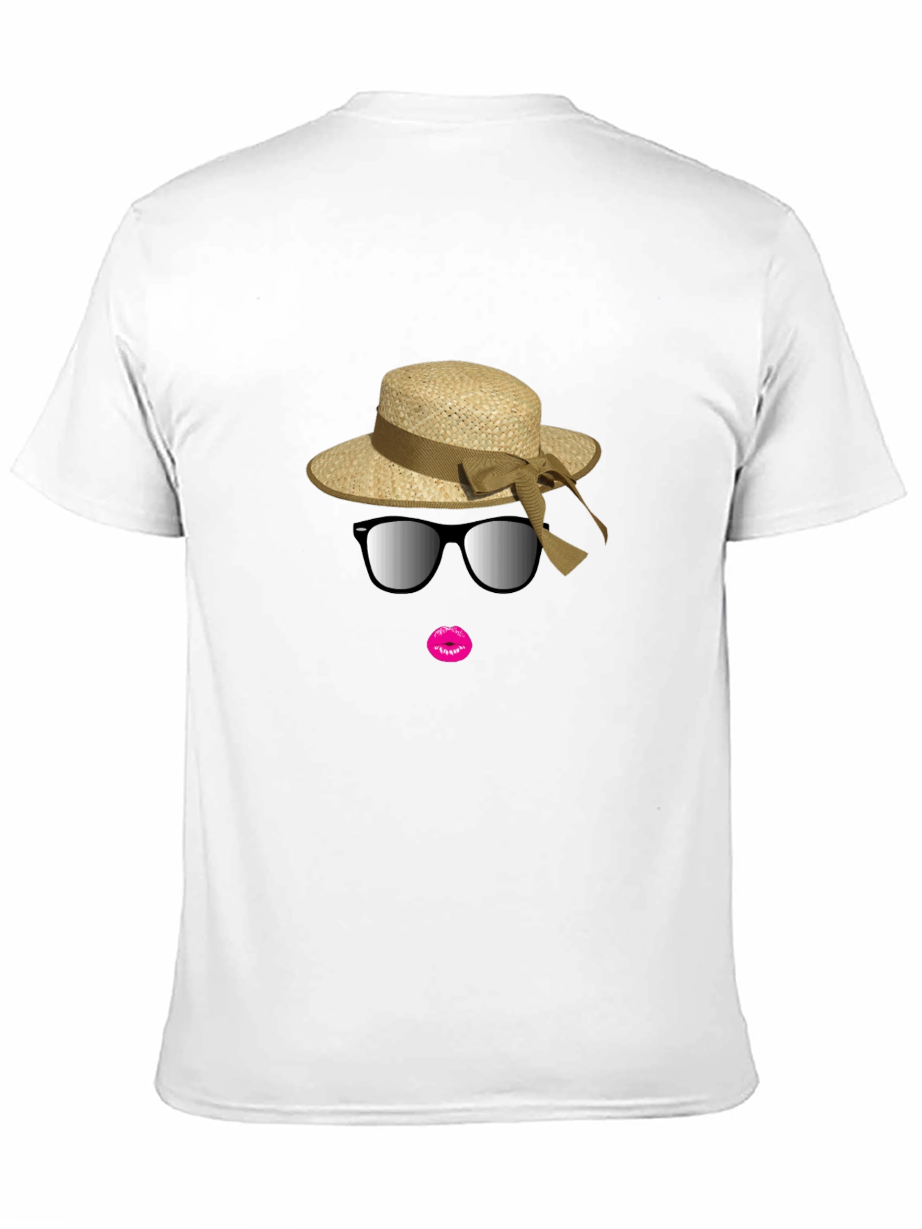 Black T-Shirt with Stylish Summer Graphic