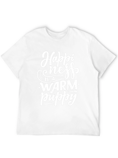 Happiness is a Warm Puppy Graphic T-Shirt