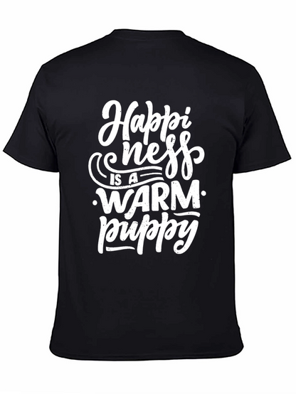 Happiness is a Warm Puppy Graphic T-Shirt