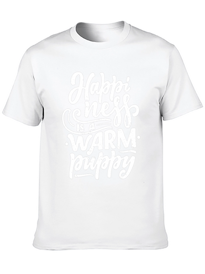 Happiness is a Warm Puppy Graphic T-Shirt