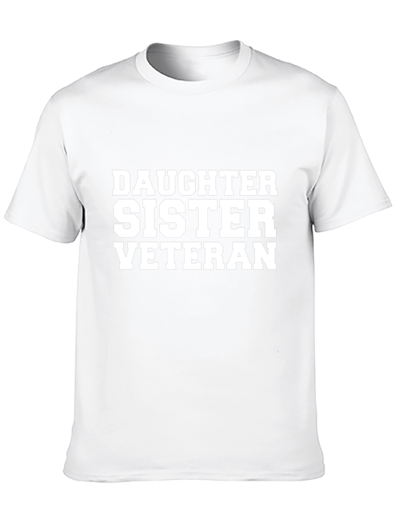 Daughter Sister Veteran Graphic Tee - Black