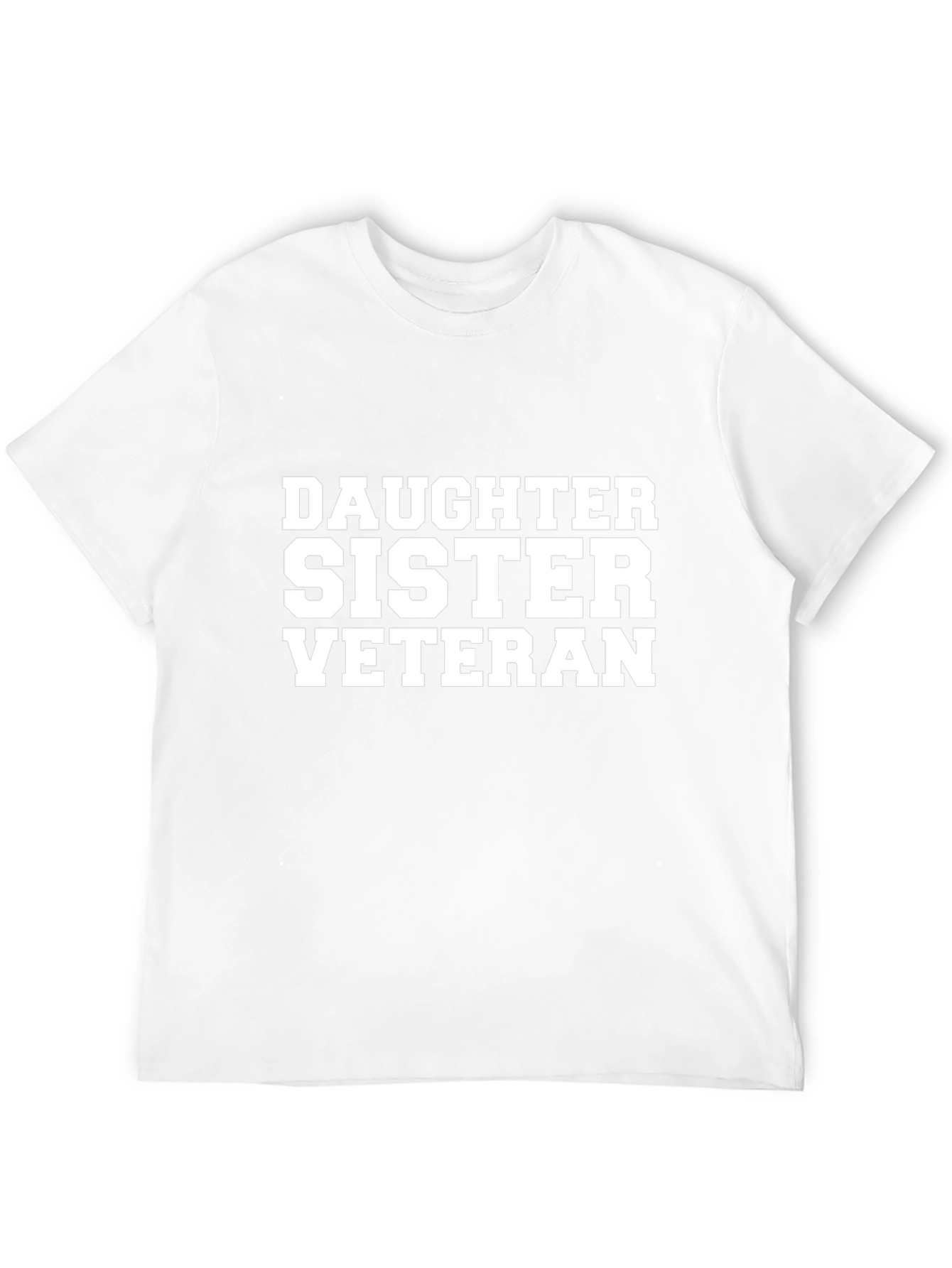Daughter Sister Veteran Graphic Tee - Black