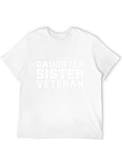 Daughter Sister Veteran Graphic Tee - Black