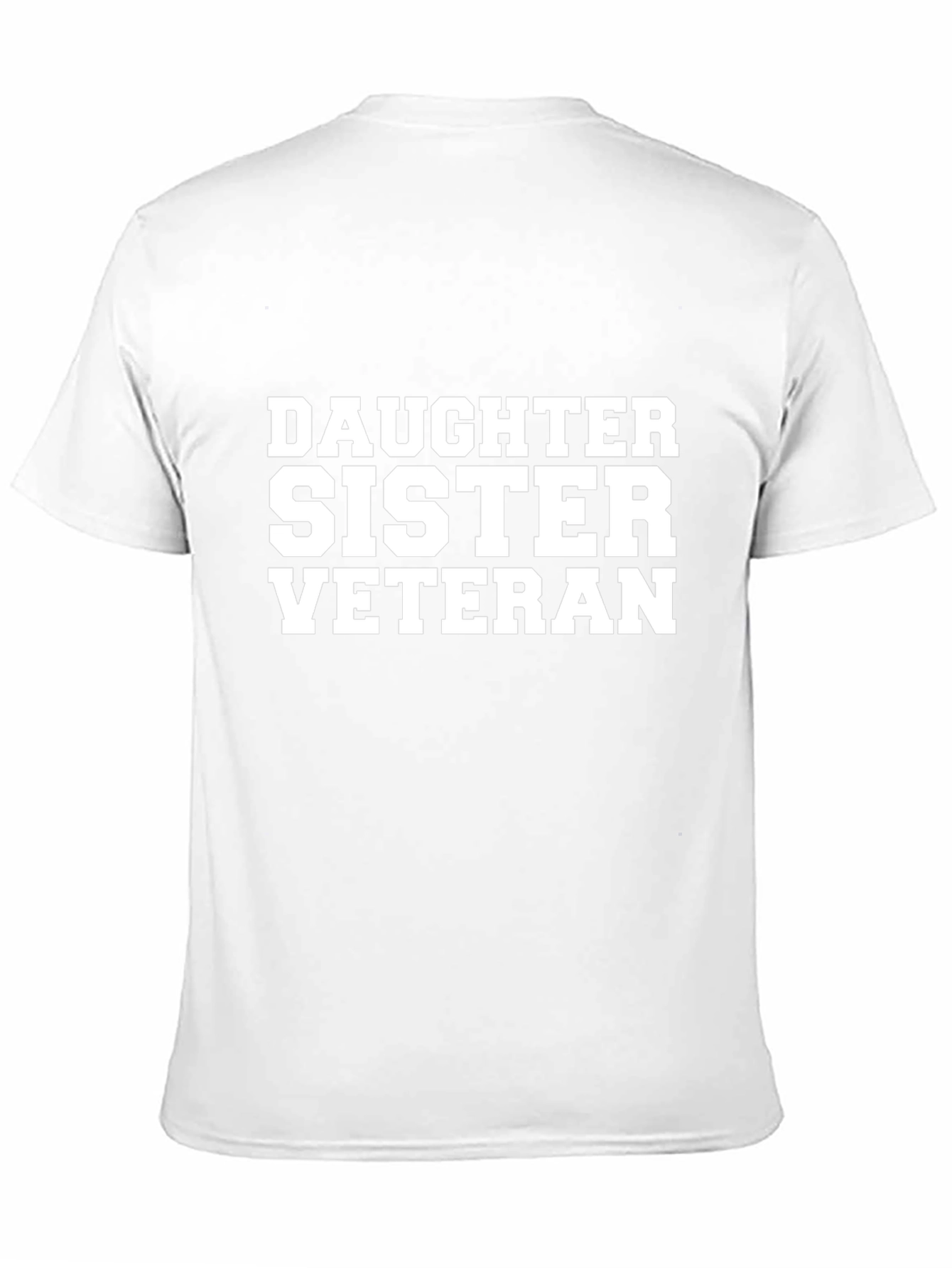 Daughter Sister Veteran Graphic Tee - Black