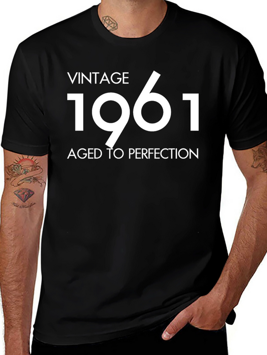 Vintage 1961 Aged to Perfection Black T-Shirt