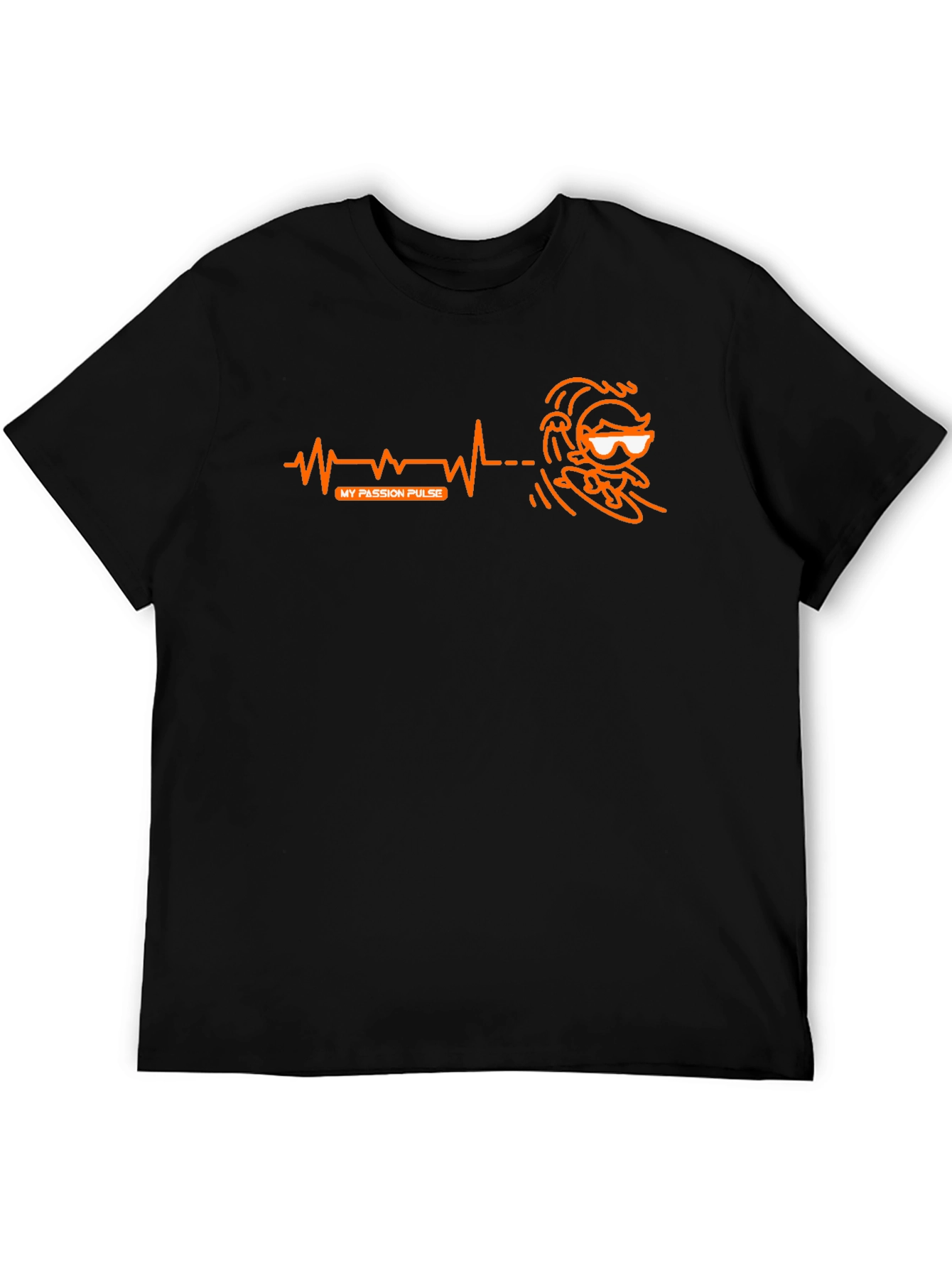 My Passion Pulse Surfer T-Shirt - Black