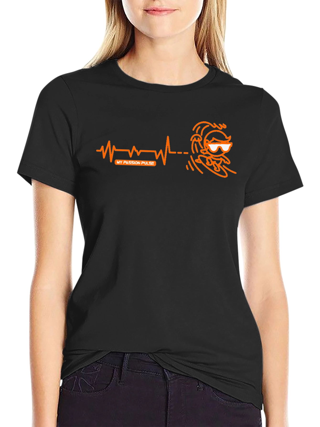 My Passion Pulse Surfer T-Shirt - Black