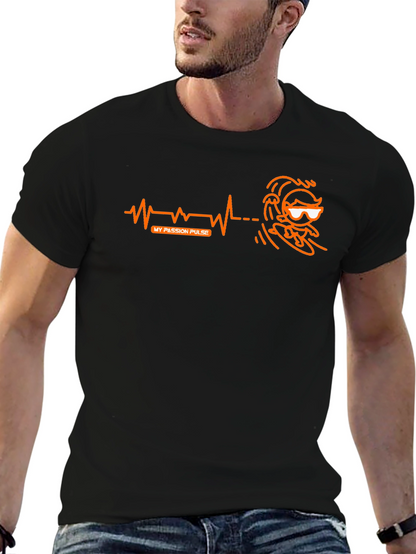 My Passion Pulse Surfer T-Shirt - Black