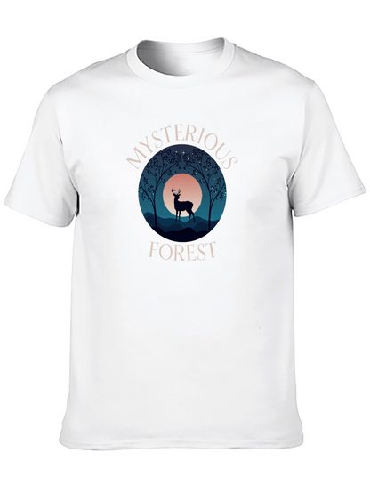 Mysterious Forest Graphic Tee - Black