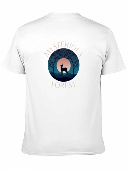 Mysterious Forest Graphic Tee - Black