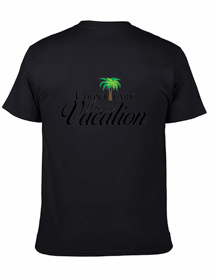 Vacation Mode T-Shirt - Relaxed Fit Black Tee