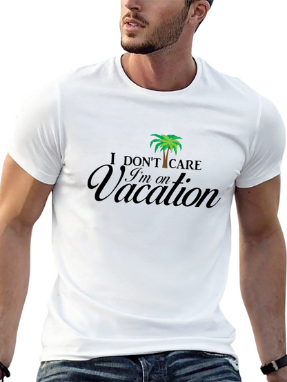 Vacation Mode T-Shirt - Relaxed Fit Black Tee