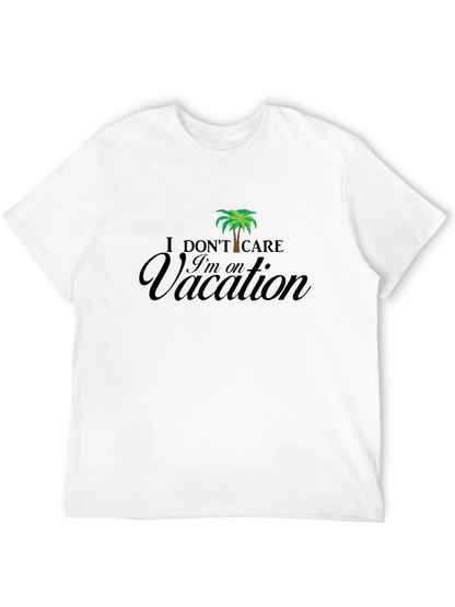 Vacation Mode T-Shirt - Relaxed Fit Black Tee