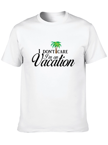 Vacation Mode T-Shirt - Relaxed Fit Black Tee