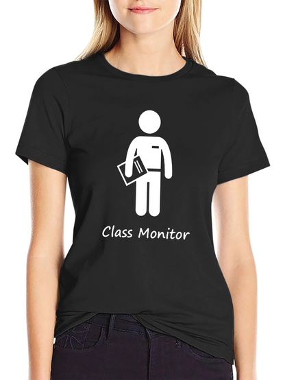 Class Monitor Graphic T-Shirt - Black