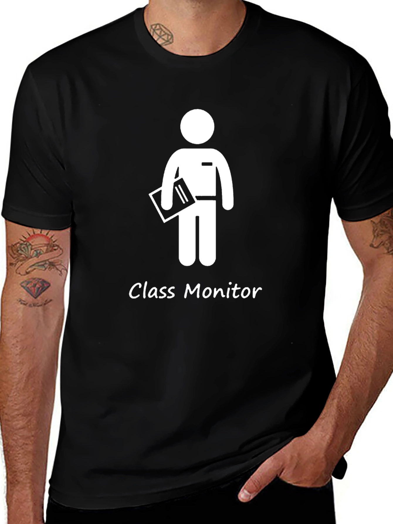 Class Monitor Graphic T-Shirt - Black