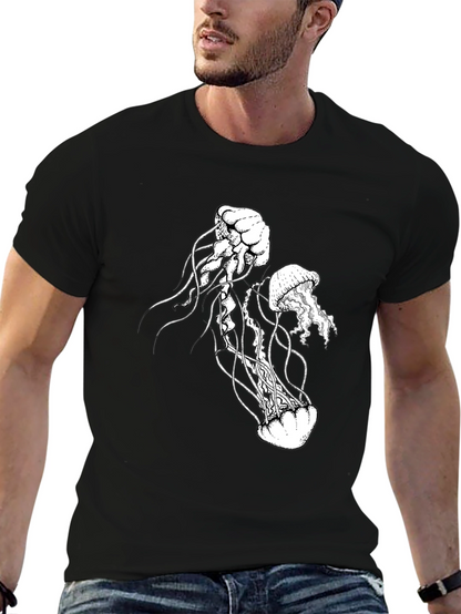 Jellyfish Graphic Tee - Black