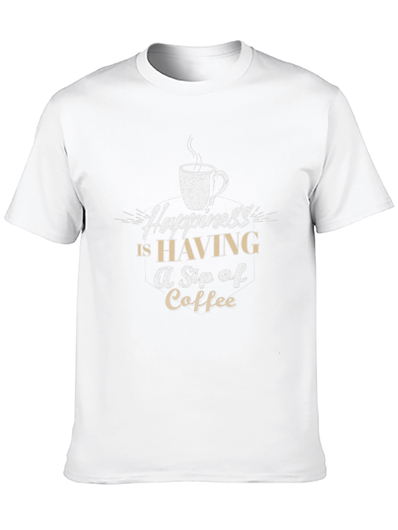 Coffee Lover Graphic Tee - Happiness Is A Sip