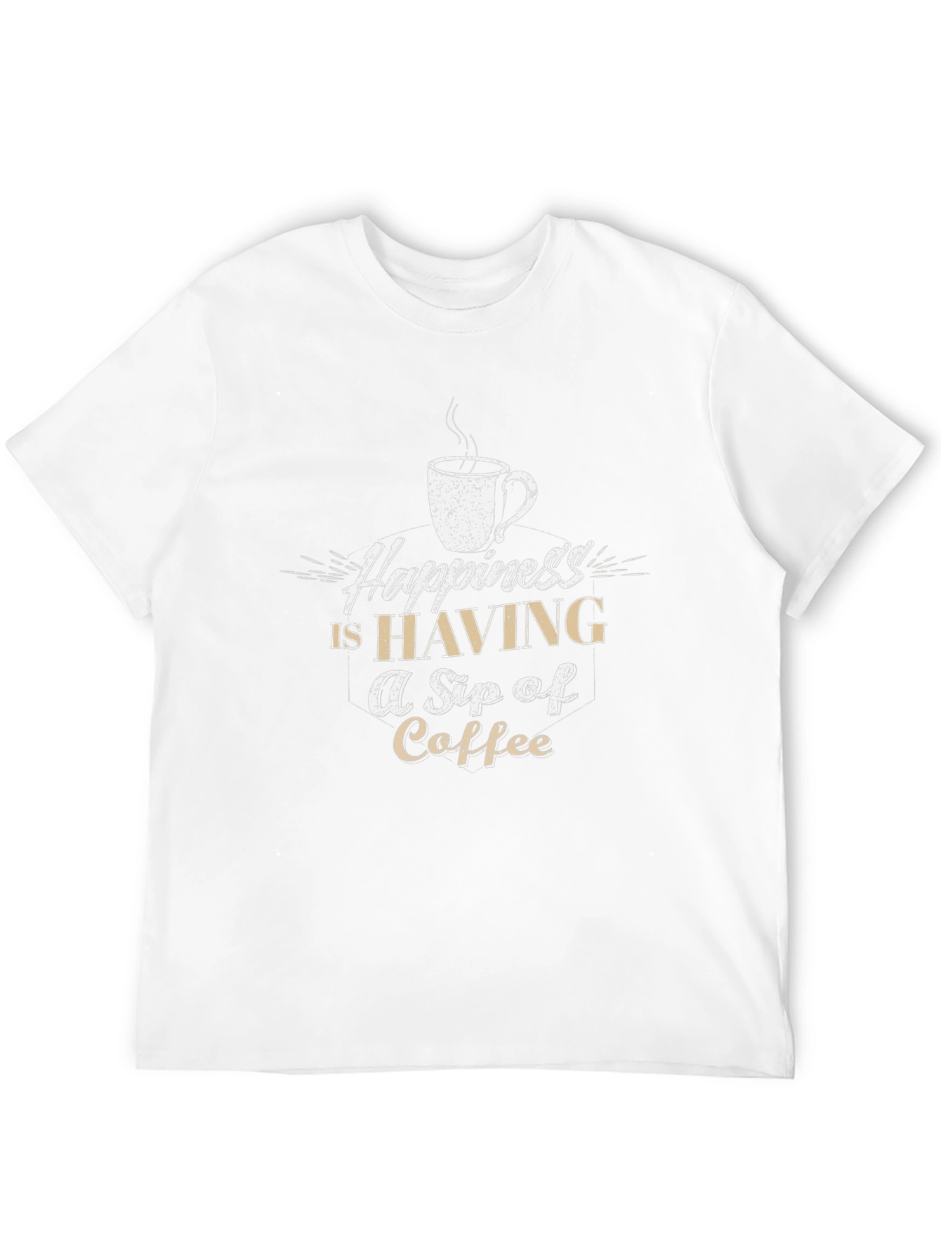 Coffee Lover Graphic Tee - Happiness Is A Sip