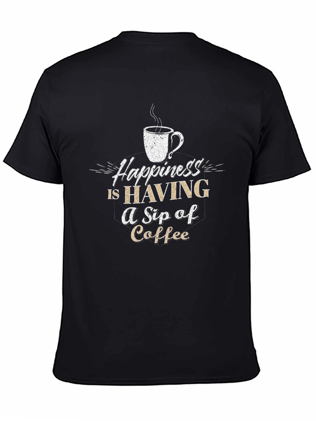 Coffee Lover Graphic Tee - Happiness Is A Sip