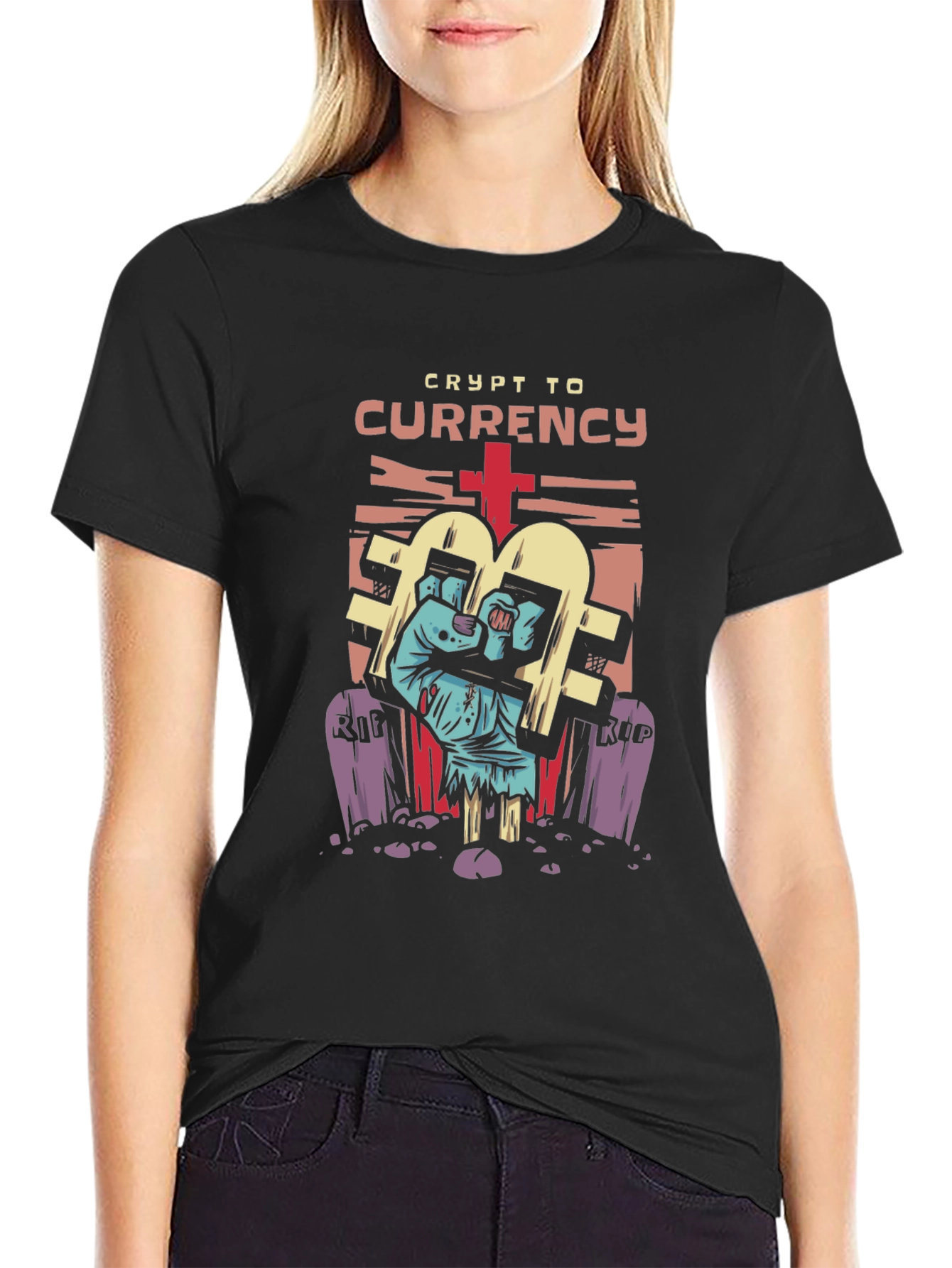 Crypto to Currency Graphic T-Shirt