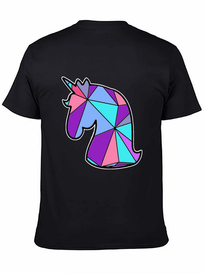Geometric Unicorn Graphic T-Shirt