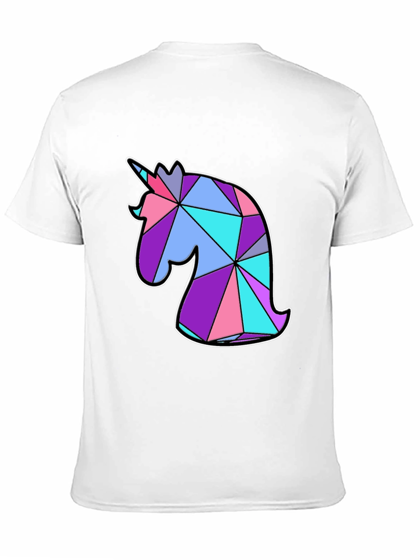 Geometric Unicorn Graphic T-Shirt