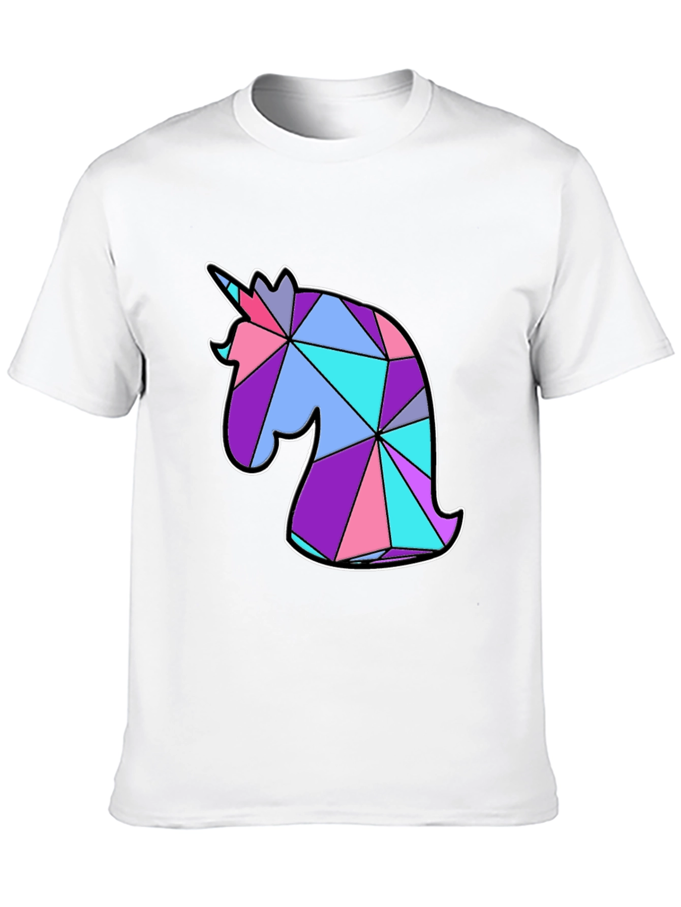 Geometric Unicorn Graphic T-Shirt