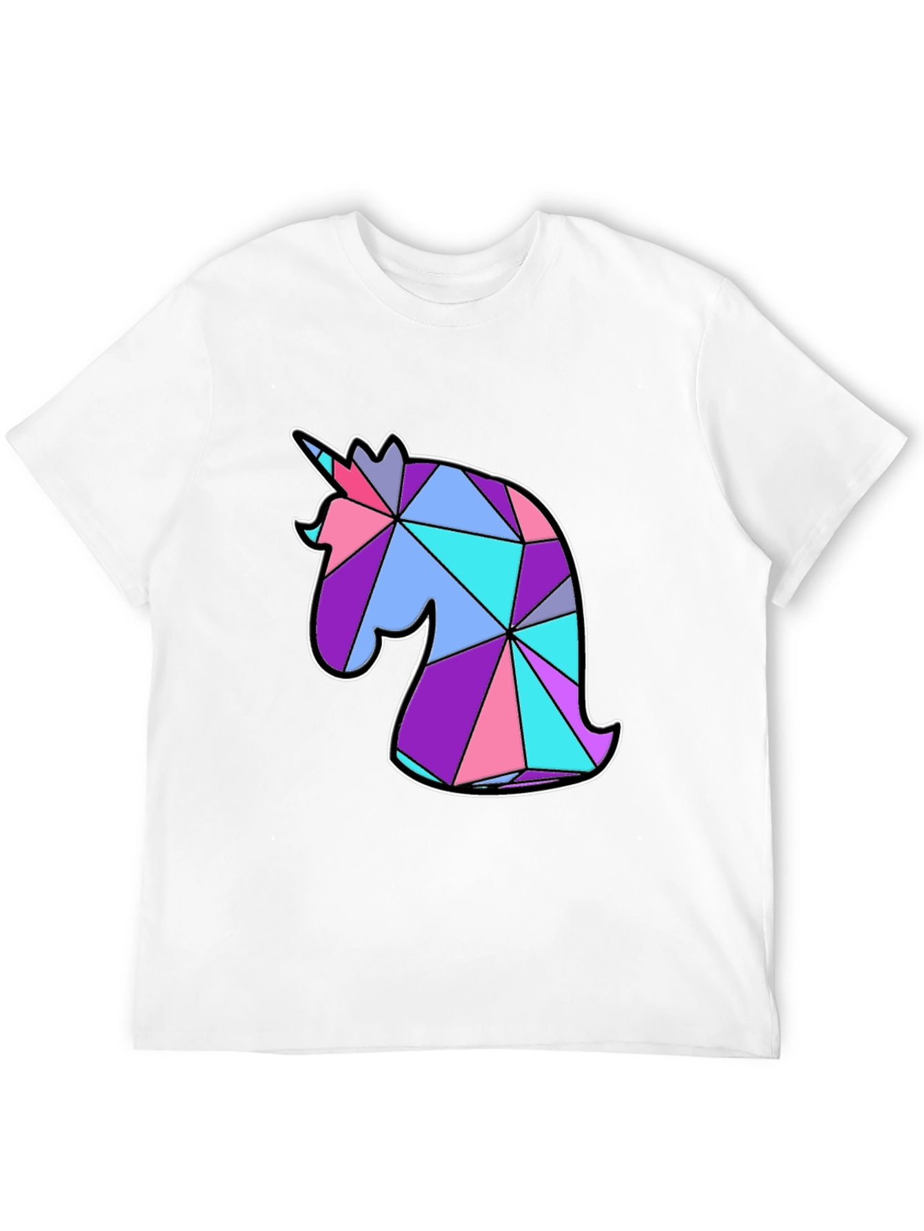 Geometric Unicorn Graphic T-Shirt