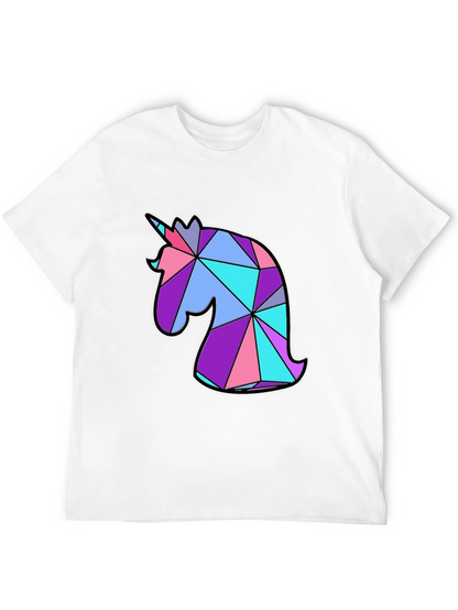 Geometric Unicorn Graphic T-Shirt