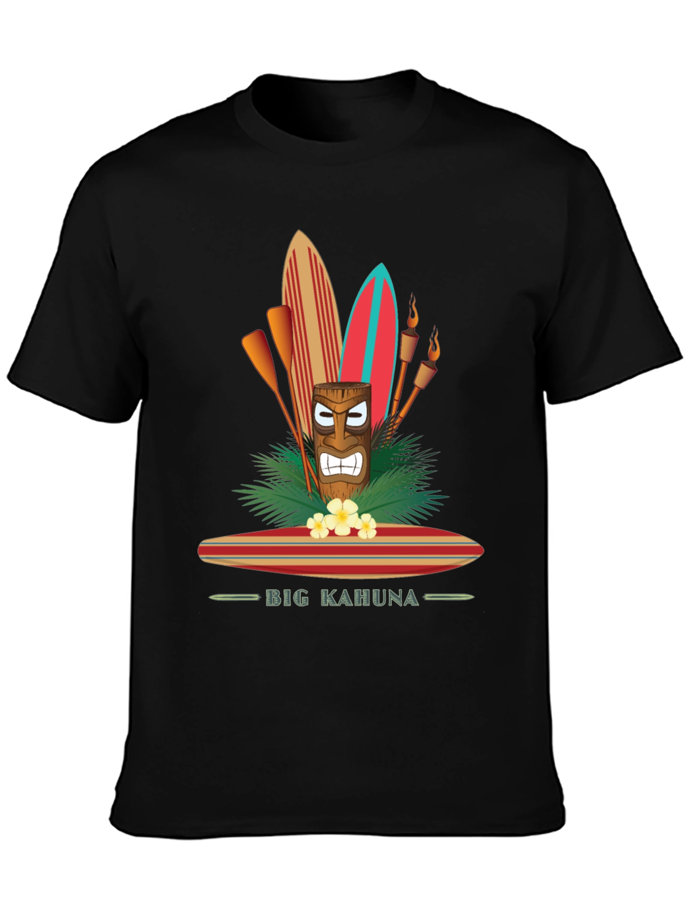 Big Kahuna Tiki Surf T-Shirt