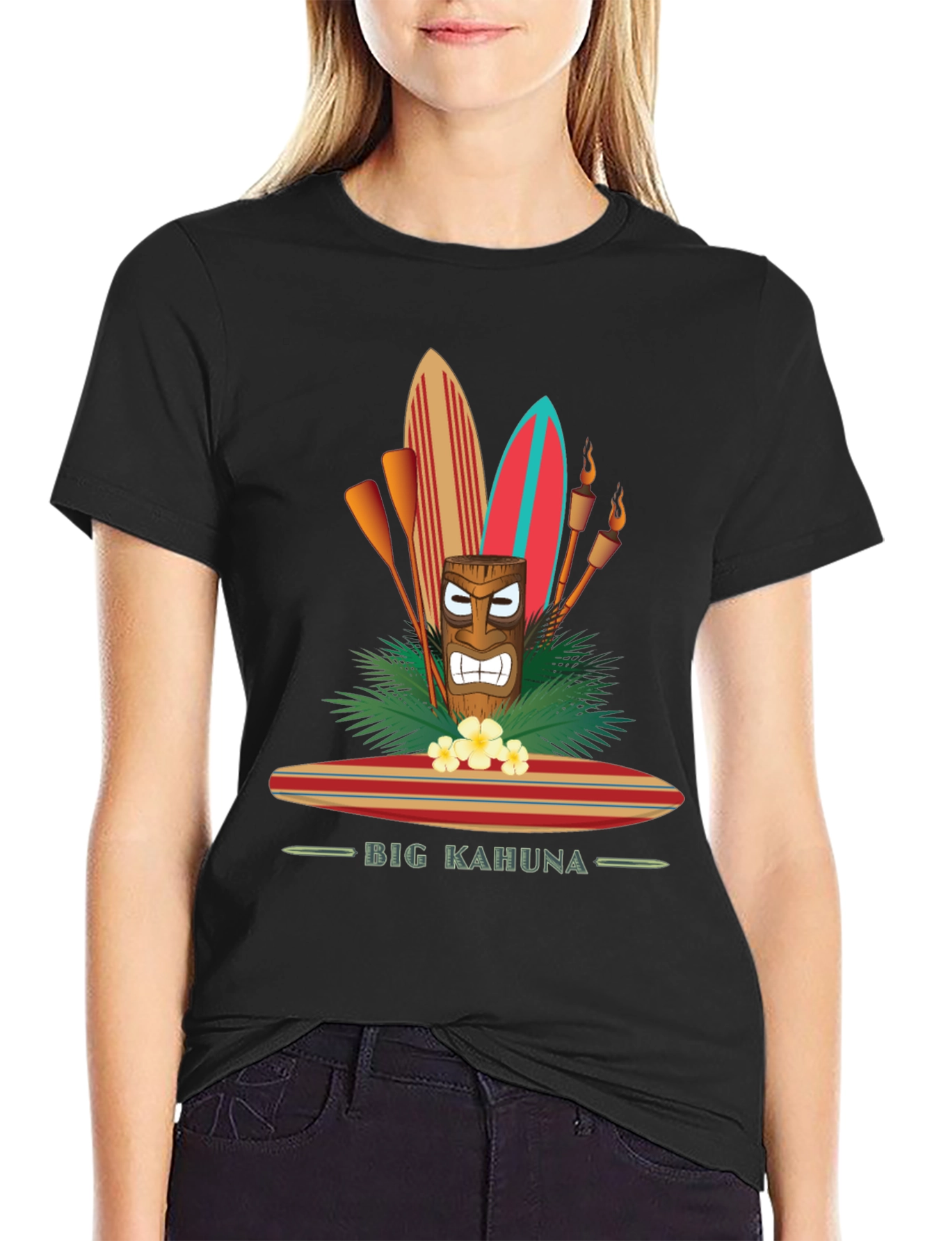 Big Kahuna Tiki Surf T-Shirt