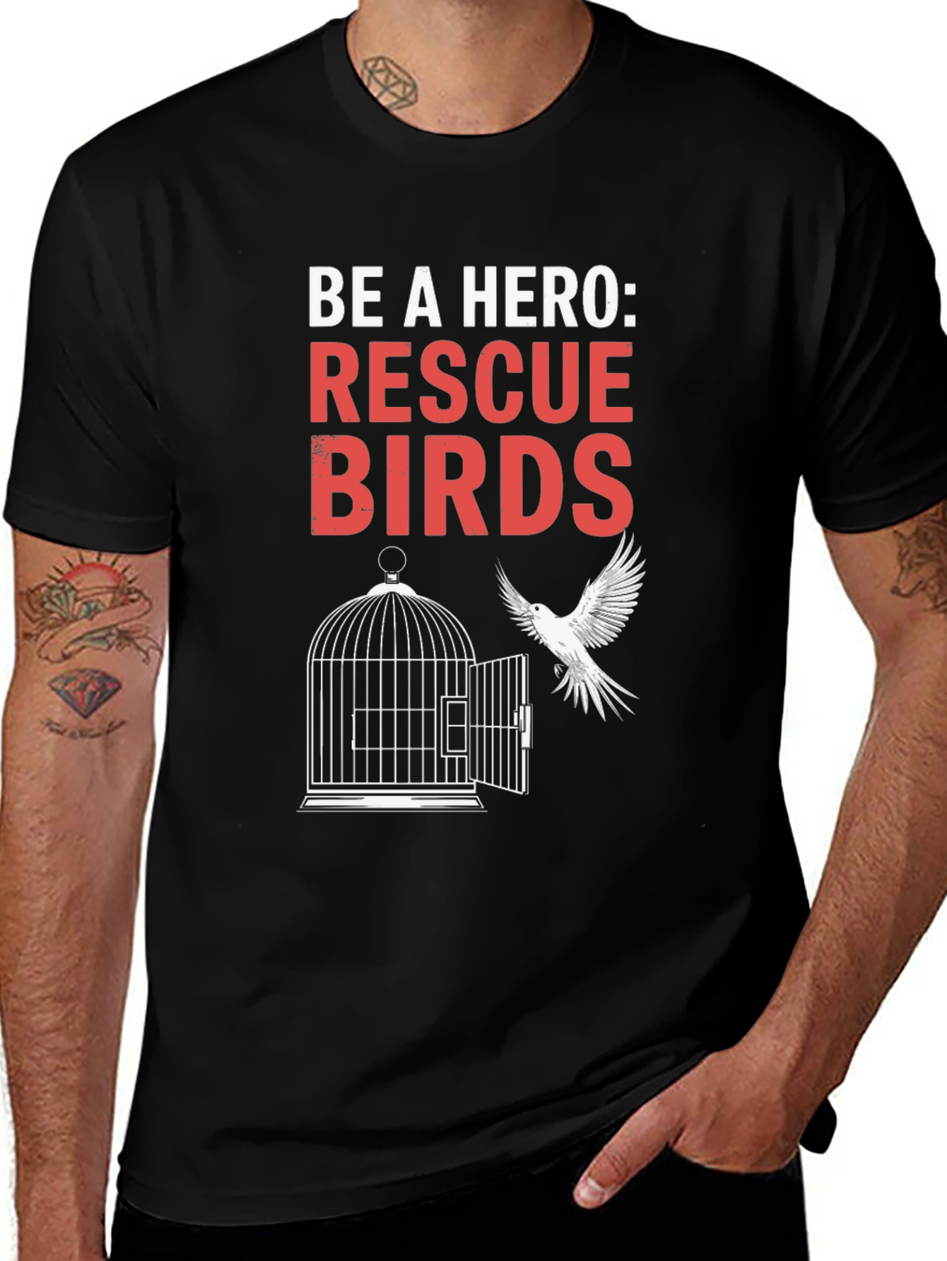 Rescue Birds T-Shirt - Be a Hero Tee