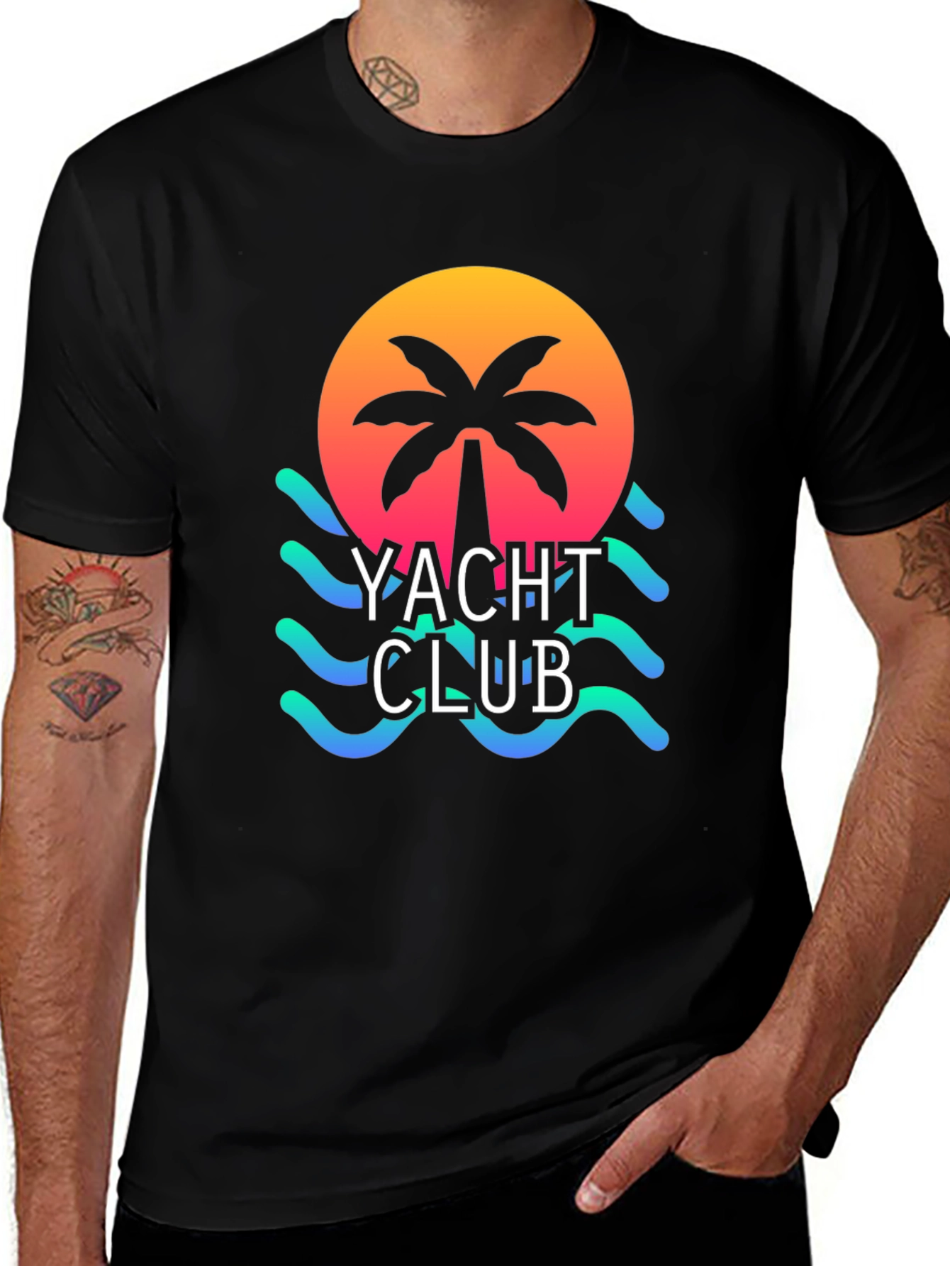 Yacht Club Graphic T-Shirt - Beach Vibes