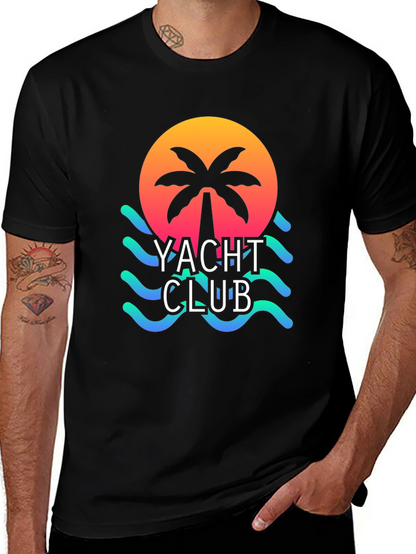 Yacht Club Graphic T-Shirt - Beach Vibes