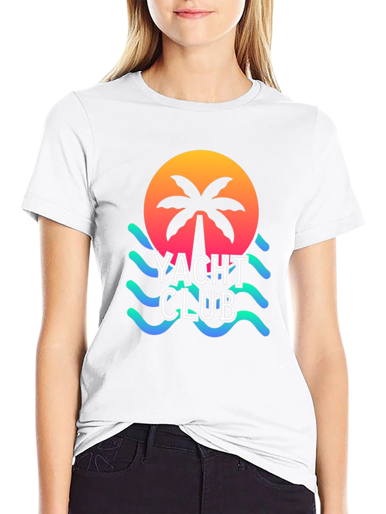 Yacht Club Graphic T-Shirt - Beach Vibes