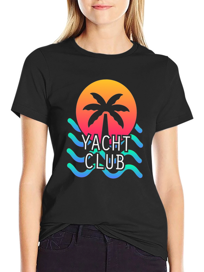 Yacht Club Graphic T-Shirt - Beach Vibes